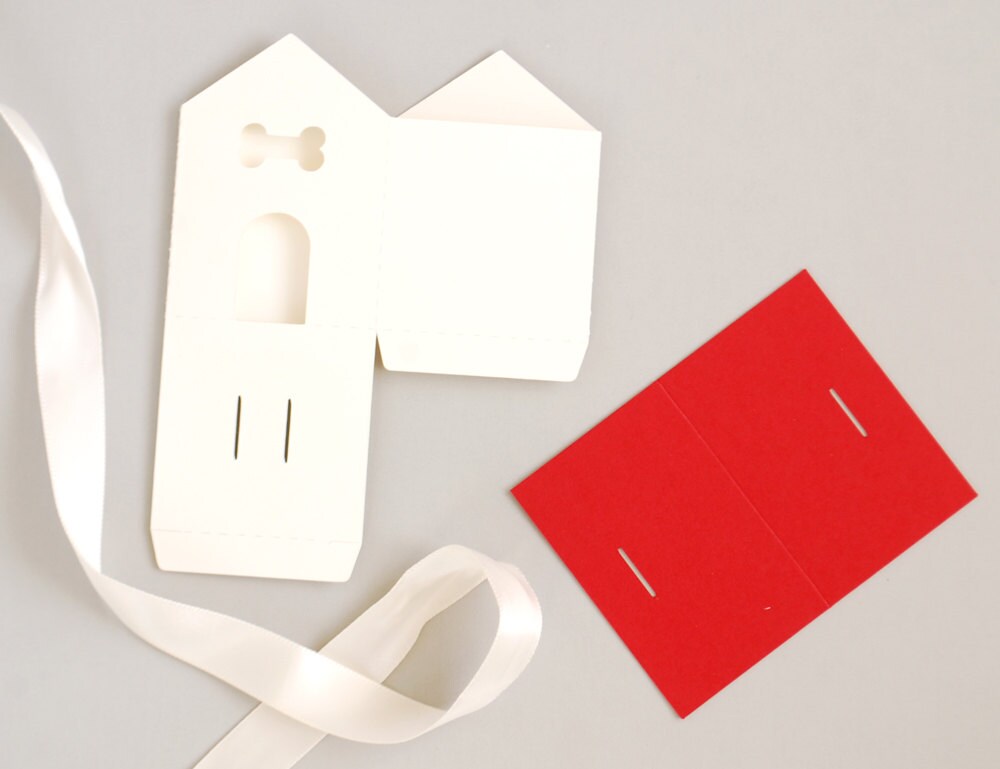 Dog House Favor Box Set of 12 Choose Your Own Colors Etsy