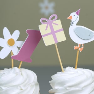 Silly Goose Cupcake Topper/ Appetizer Picks Set of 12 BW51778