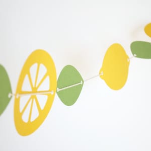 Fresh Lemons Paper Garland 5 ft. image 1