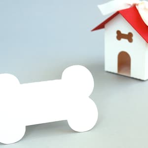 Knochenförmige Tischkarten Lebensmitteletikett Tags Hund Welpe Party oder Hochzeit BW60640D