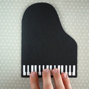 Piano Greeting Card / gift for musician, music card, card for musician, pianist gift
