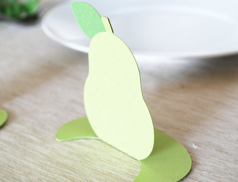 Simple Elegant Pear place cards Set of 24