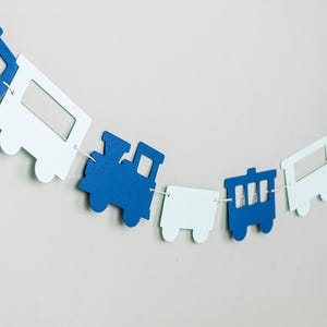 Choo choo Train Paper Garland Banner for Baby Shower or Birthday 5 ft.