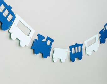 Choo choo Train Paper Garland Banner for Baby Shower or Birthday 5 ft.