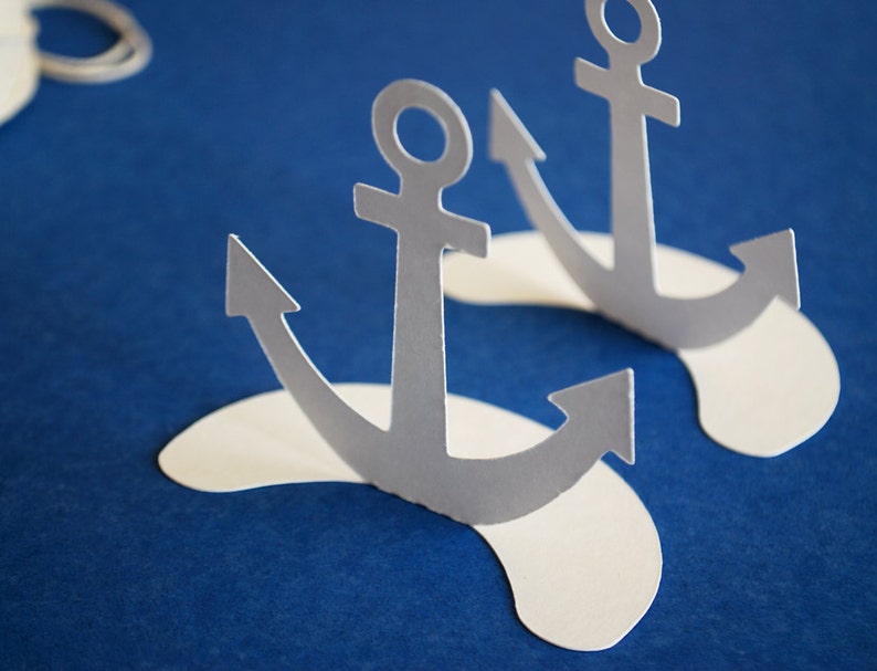Anchor Nautical Place Cards Set of 24 Etsy