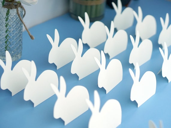 Rabbit shaped Place cards Set of 24 Il_570xn