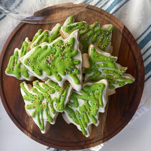 Christmas Tree sugar cookies Large 12 cookies
