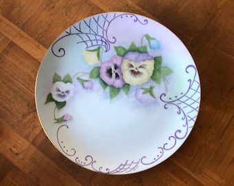 Vintage Signed Handpainted Plate