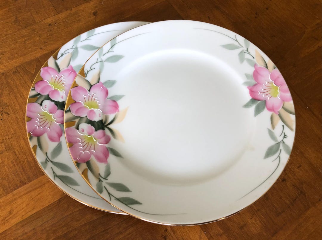 Vintage Noritake “azalea” - Set of Two Salad Plates, Tea Party
