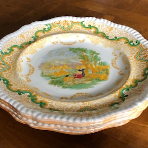 Vintage Spode (Pattern 2-8304) - set of Four Dinner Plates, English Ironstone, Collectible Plate, Rare Spode Dinner Plate