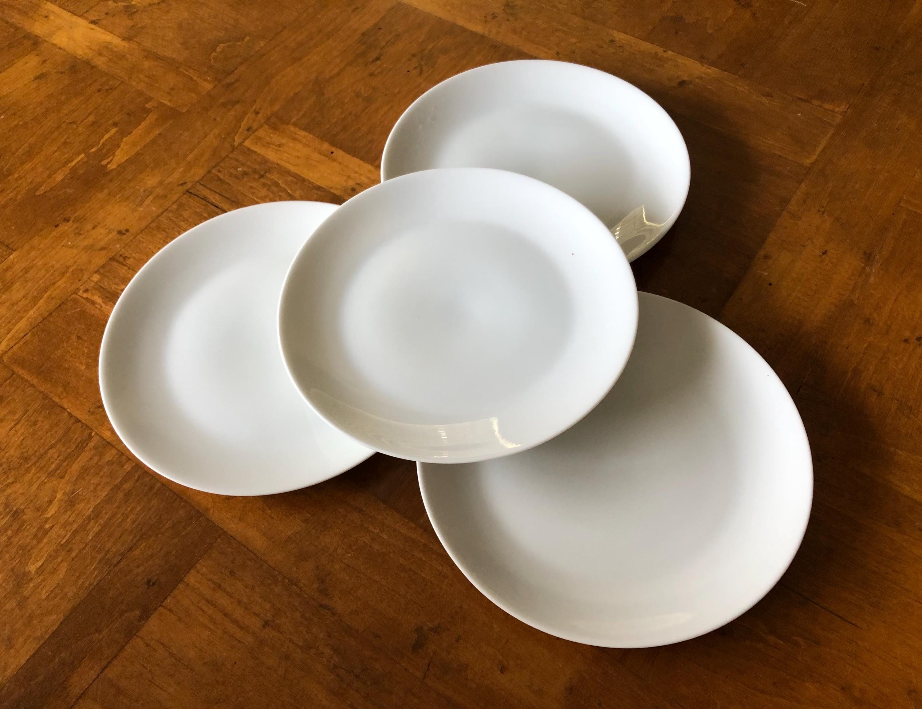 Arzberg ホワイト深皿6枚セット白磁　ドイツパスタプレート Vintage Arzberg (germany) Pattern 2025 - Set of Four Bread Plates