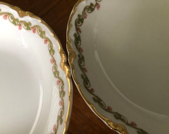 Antique French Limoges Theodore Haviland “clover Leaf” - Set of