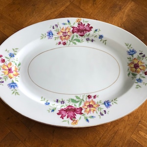 Vintage Eschenbach Baronet &quot;Lorna&quot; - Oval Serving Platter, Bavarian China