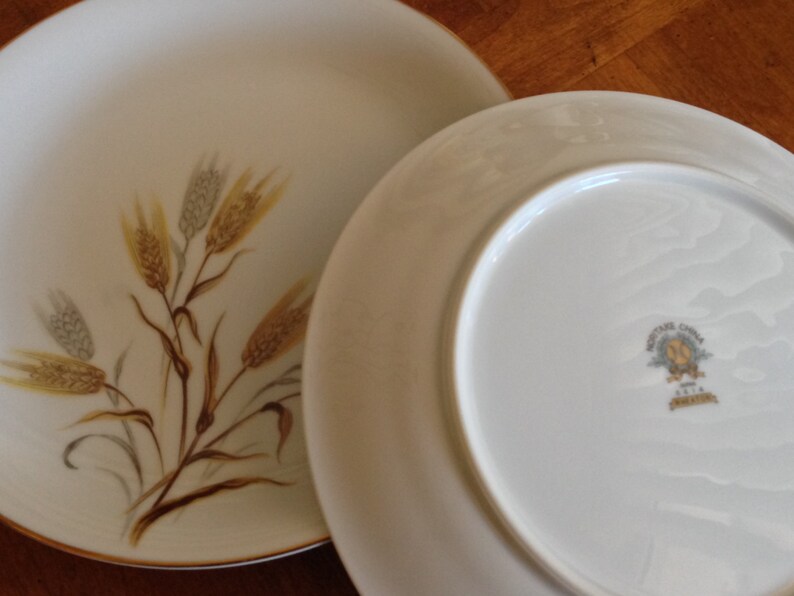 Noritake China wheaton Pattern Set of Four Gold Etsy