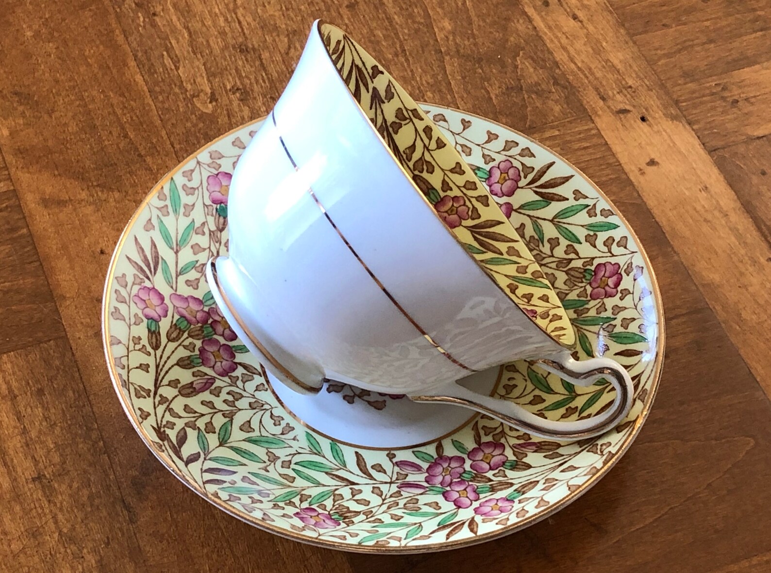 Rosina English Fine Bone China Pattern 4949/F Pink and Purple Etsy
