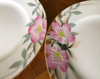 Vintage Noritake “azalea” - Set of Two Salad Plates, Tea Party