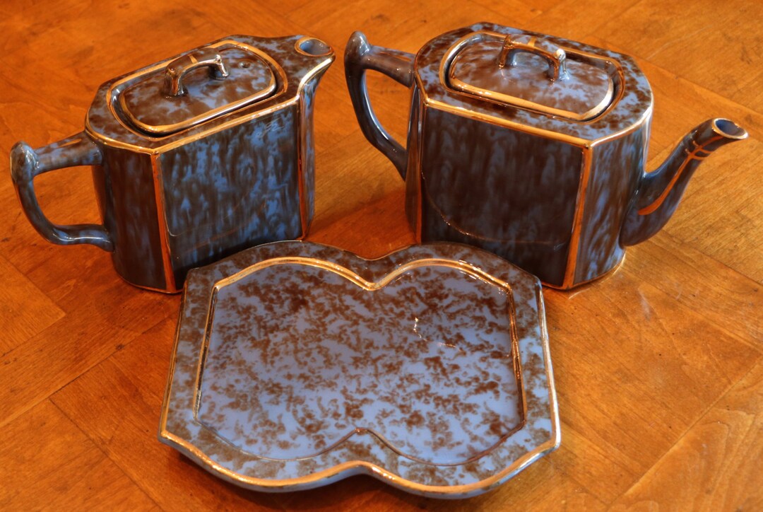 Unique Art Deco Era Wades English Coffee Pot Teapot Set With Etsy