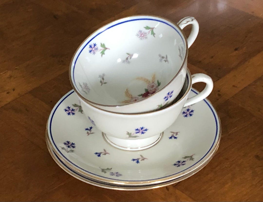 Vintage Haas-czjzek Coronado (czechoslovakia) “cornflowers” - Two ...