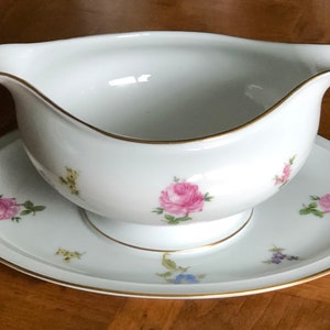 Vintage Rosenthal &quot;Hillside&quot; - Gravy Boat and Attached Underplate