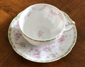 Haviland Limoges France Pattern Schleiger 248m - Single Teacup and Saucer