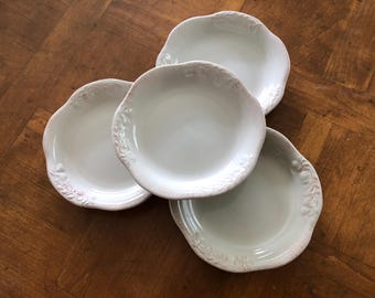 Signature &quot;Countryside&quot; - Set of Four Fruit, Soft Dessert or Sauce Bowls, Stoneware Bowls