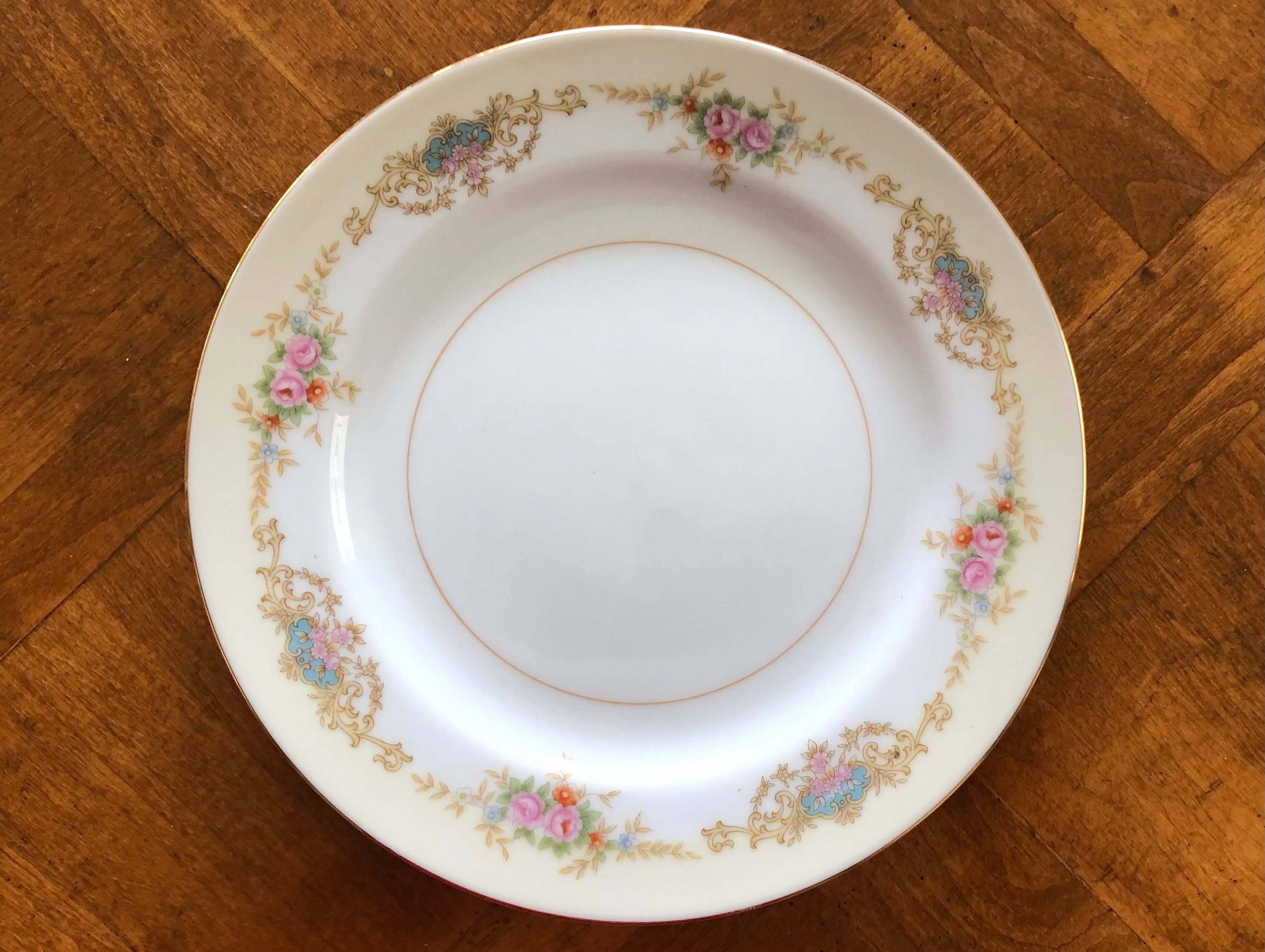 Noritake デザイン皿 Vintage Noritake Imperial China (japan) - Set of Two Salad Plates