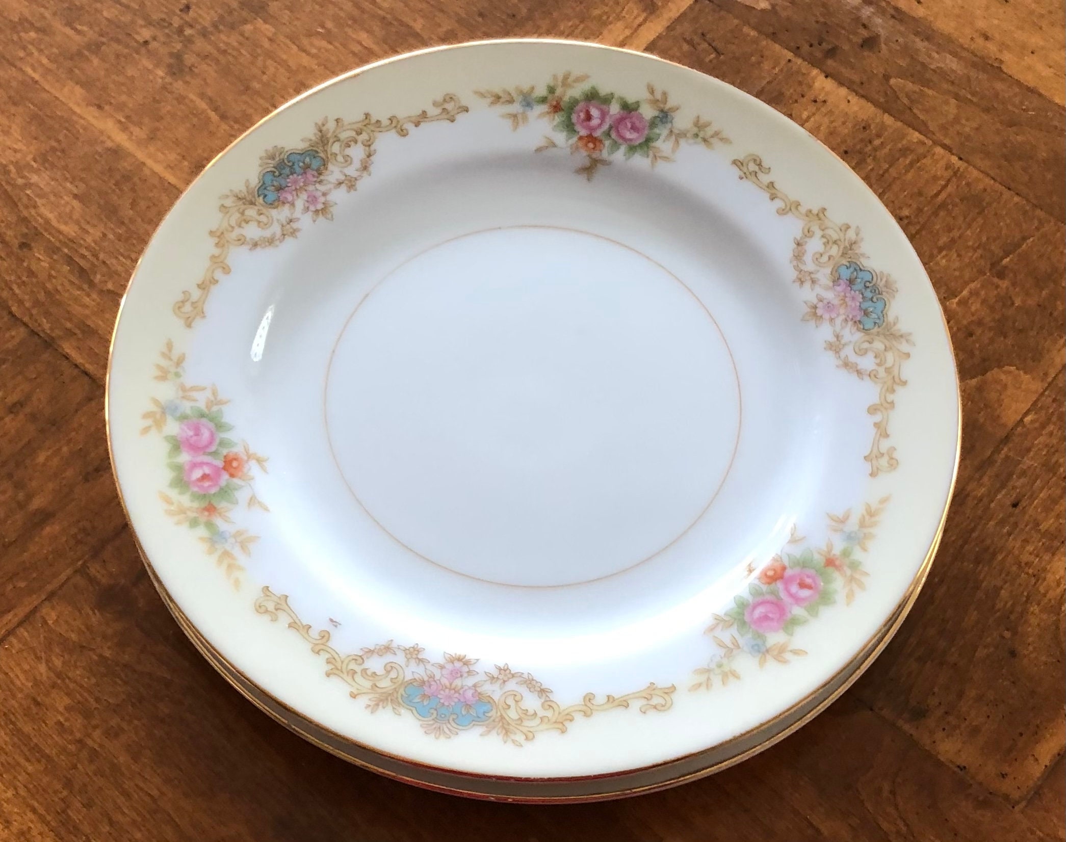 Vintage Noritake Imperial China (japan) - Set of Two Bread Plates