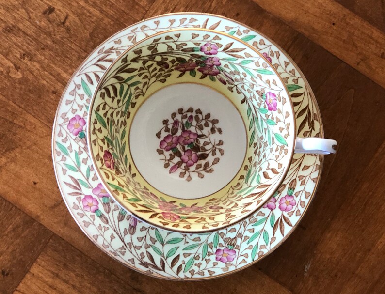 Rosina English Fine Bone China Pattern 4949/F Pink and Purple Etsy