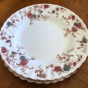 Vintage Minton “Ancestral” Pattern S-376 - Set of Four Salad Plates, Tea Party Plates, Globe Backstamp