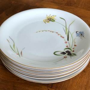 Vintage KPM Krister (Germany) (Pattern 600) - Set of Six Salad Plates