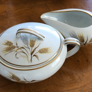 Vintage Noritake &quot;Wheaton&quot; - Cream and Sugar Set