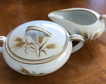Vintage Noritake &quot;Wheaton&quot; - Cream and Sugar Set