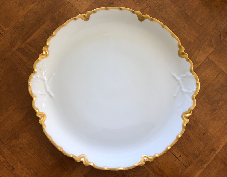 Haviland Limoges France ranson gold Trim Round Serving Etsy