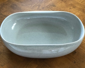 Russel Wright by Steubenville (USA) "American Modern" -  Oval Vegetable Bowl in Granite Gray