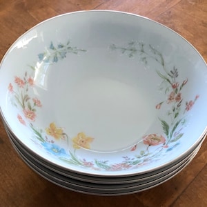 Vintage Premiere &quot;Berkshire&quot; - Set of Four Coupe Soup or Cereal Bowls