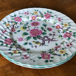 Vintage James Kent (England) Old Foley “Chinese Rose” - Set of Two Salad Plates