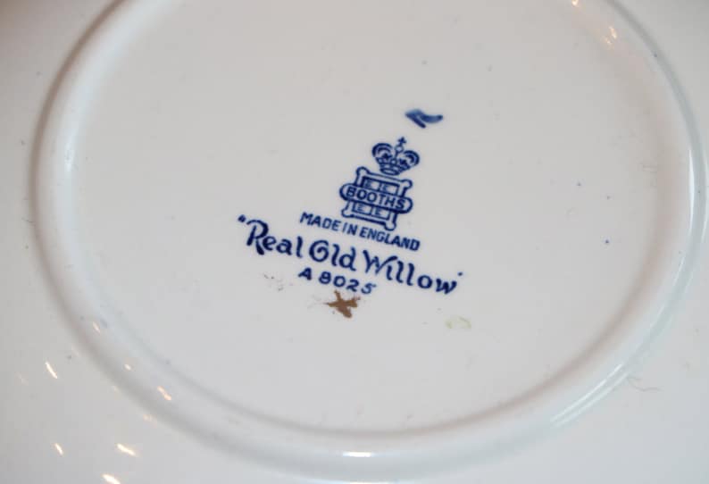 Booth's England Real Old Willow Classic Pattern A8025 Round Serving Bowl image 5