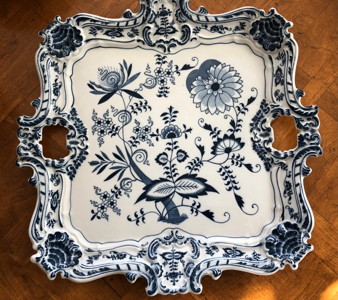 Blue Danube japan Large Square Serving Platter Etsy