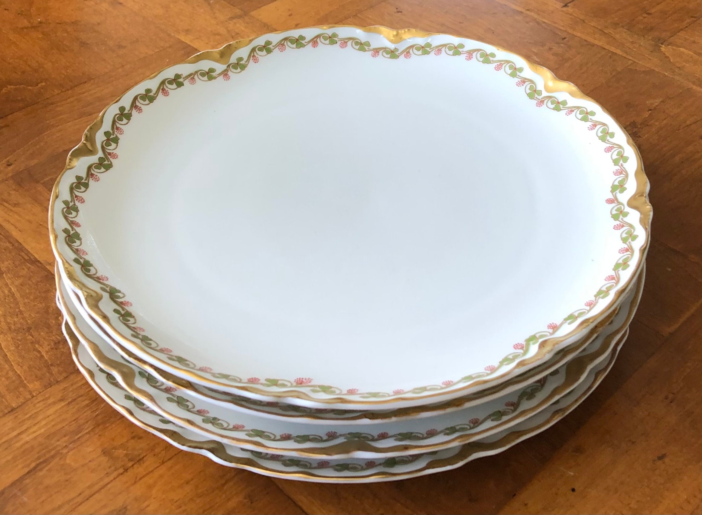 Antique French Limoges Theodore Haviland “clover Leaf” - Set of