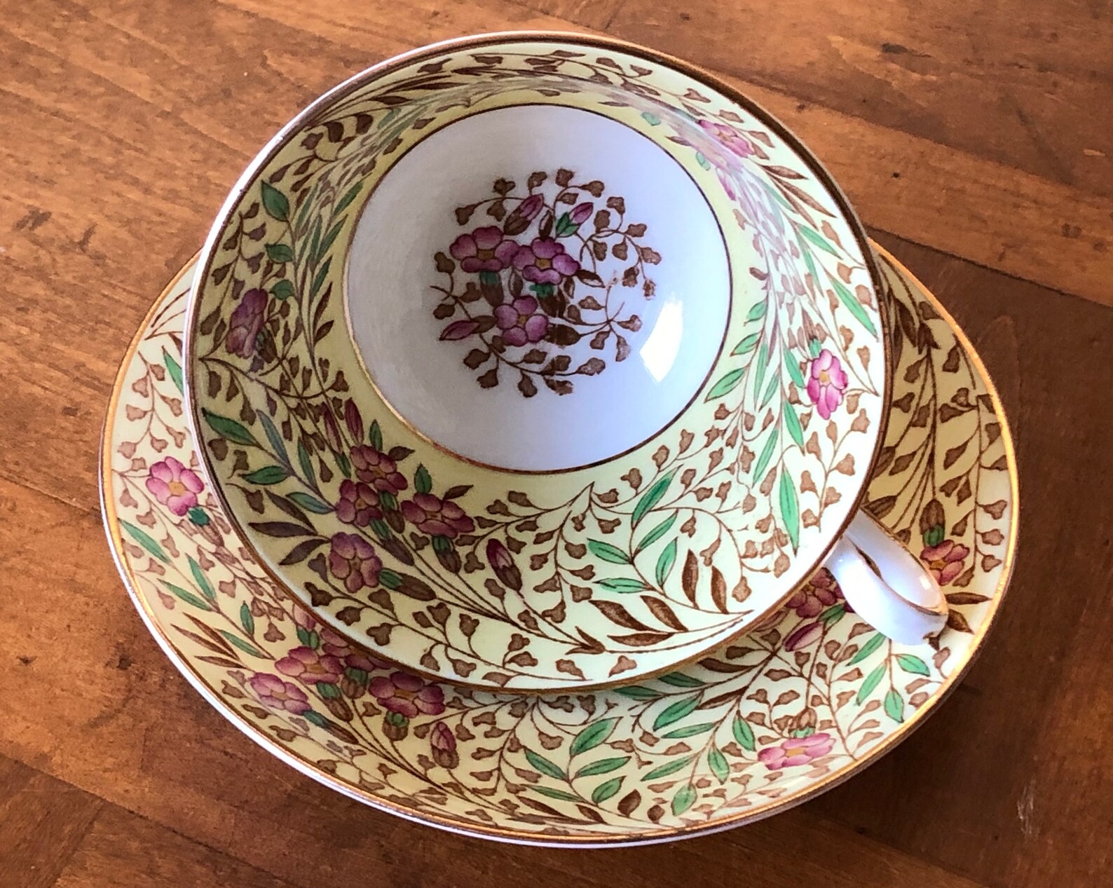 Rosina English Fine Bone China Pattern 4949/F Pink and Purple Etsy