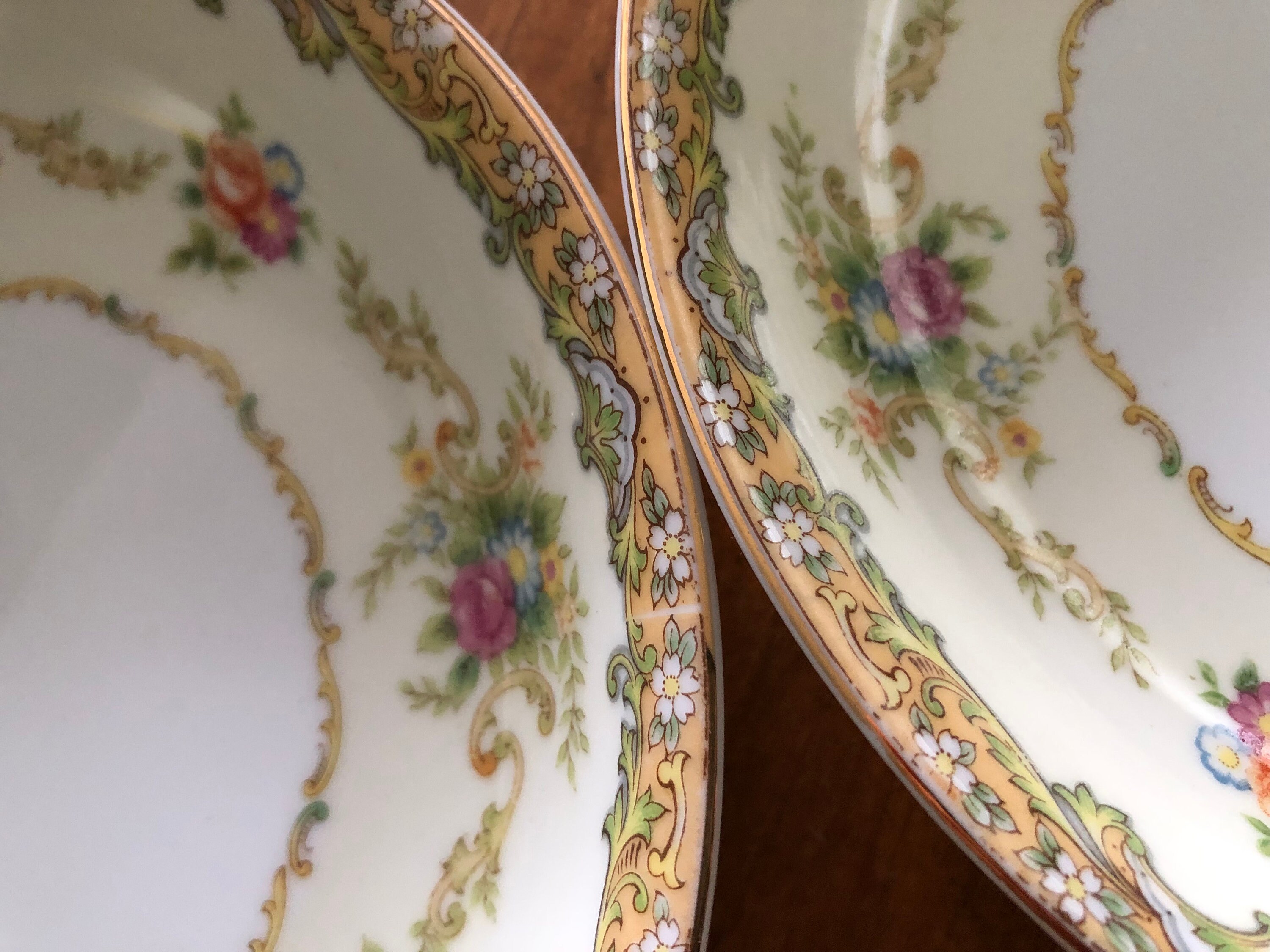 Vintage Empress China (japan) Unknown Pattern - Set of Three Soup