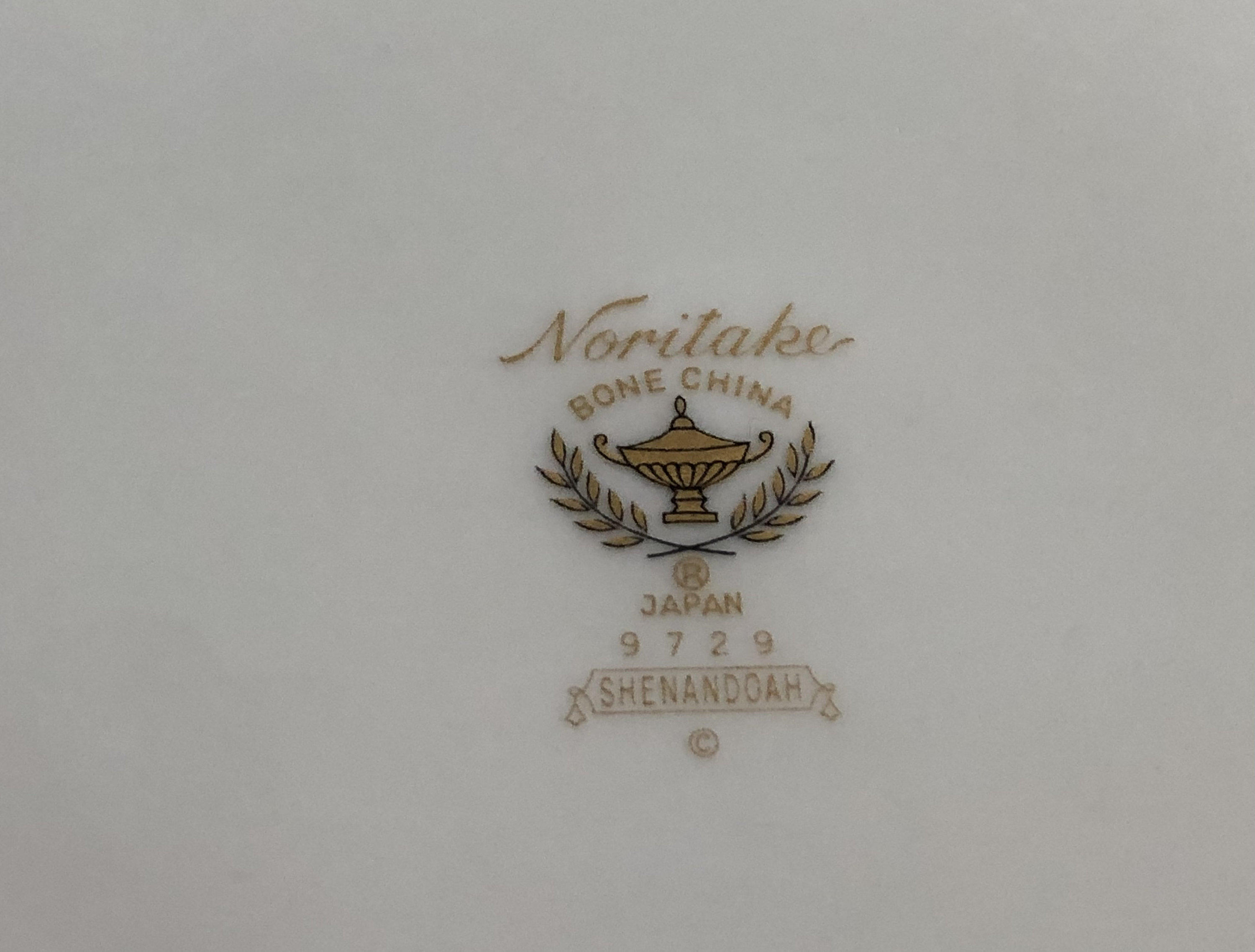 ノリタケ 9729 シェナンドー ヴィンテージ クリーム＆フローラル Noritake China 
