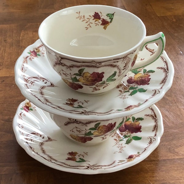 Royal Doulton “Chiltern” Pattern - Two Teacups and Two Saucers