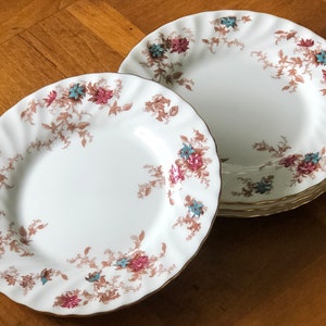 Vintage Minton “Ancestral” Pattern S-376 - Set of Four Bread Plates, Small Dessert Plates, Tea Party Plates
