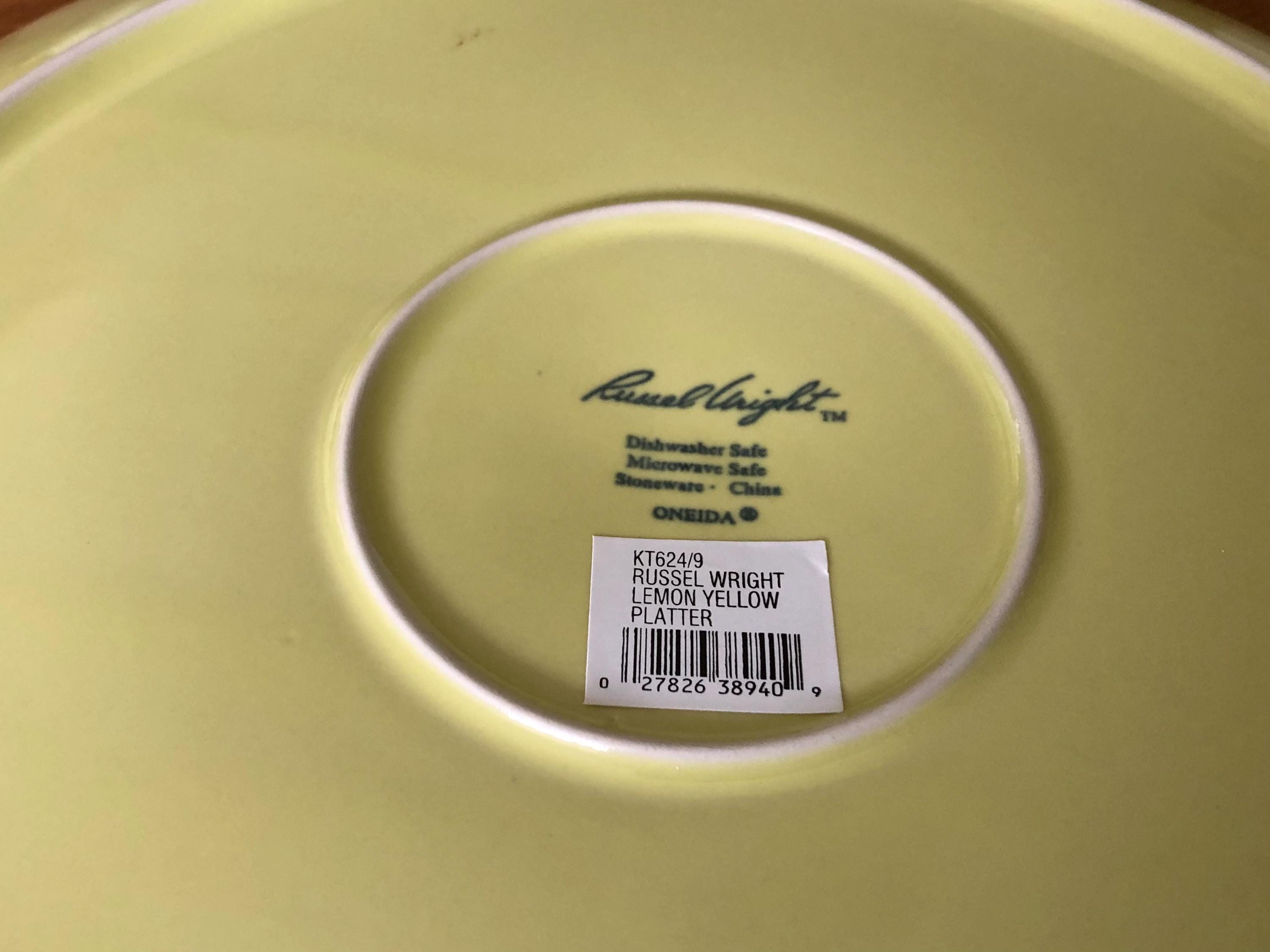 Vintage Oneida “russel Wright Lettuce Green” - Square Chop Plate
