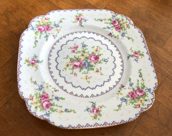 Royal Albert "Petit Point" Pattern English Fine Bone China - set of Four Dessert Plates, Tea Party Plates