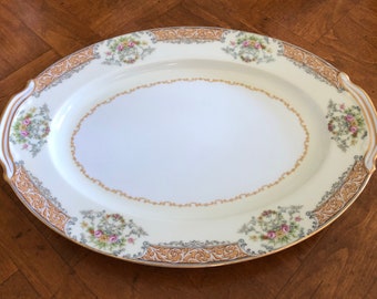 Noritake Occupied Japan Unknown Pattern - Small Oval Serving Platter