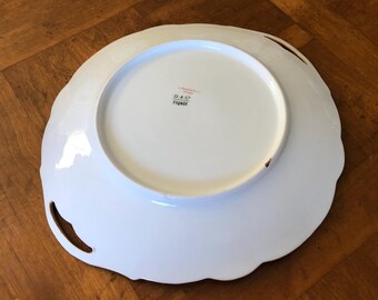 Antique L. Bernardaud & Co. BER48 - Handled Cake Serving Plate