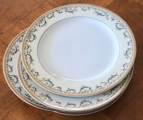 ★新品未使用　超美品★ フランス製HAVILAND デザートプレート　４枚 Antique Haviland (theodore) Pattern H2314 - Set of Four Rimmed