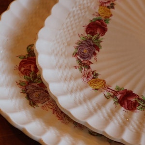 Copeland Spode Rose Briar Inner Floral Band Pattern 27896 Basketweave Embossed Rim English Ironstone Large Oval Serving Platter Trays Platters Platters Efp Osteology Org